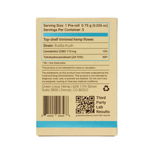 Load image into Gallery viewer, Green Lotus Hemp Pre-Rolls